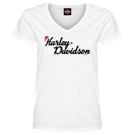 Harley-Davidson Damen T-Shirt Santa Hat weiß 