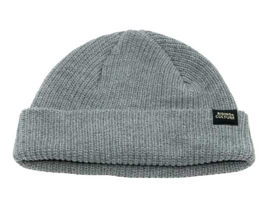 Riding Culture Riding Culture Fisherman Beanie Hat grey  - RC900915