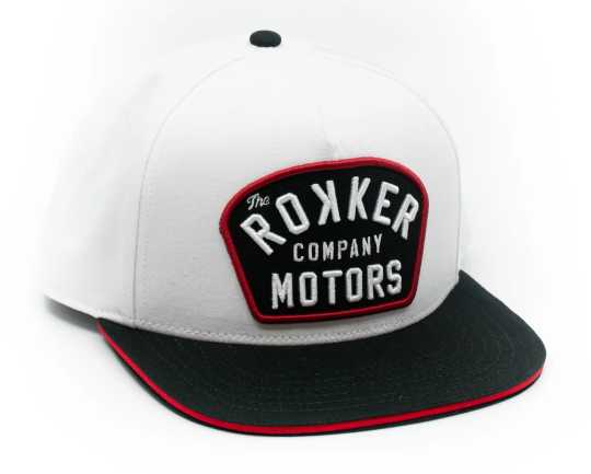 Rokker Rokker Baseball Cap Motors Patch weiß/schwarz/rot  - 9117ROK