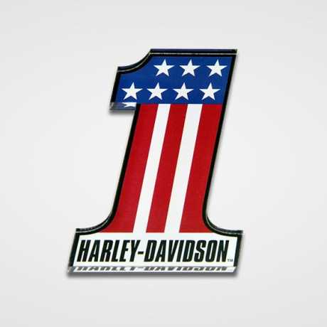 H-D Motorclothes Harley-Davidson Magnet #1 white/red/blue  - SA8004941
