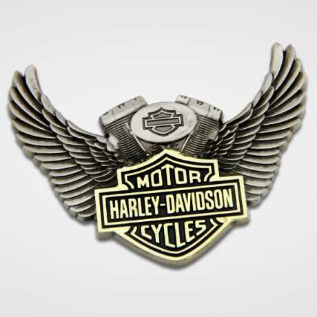 H-D Motorclothes Harley-Davidson Magnet Winged Motor silber  - SA8008536