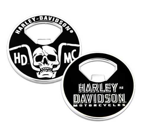 H-D Motorclothes H-D Bottle Opener Coin Handlebar Skull 2"  - SA8011147