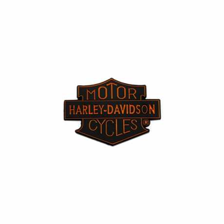 H-D Motorclothes Harley-Davidson Pin Motorcycles Trademark 1.5" schwarz/orange  - SA8011208