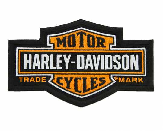 H-D Motorclothes Harley-Davidson Aufnäher Trademark Bar & Shield orange  - SA8011475