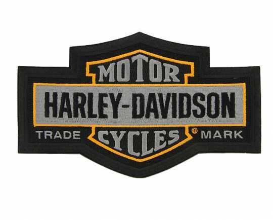 Harley-Davidson Patch Trademark Bar & Shield grey 