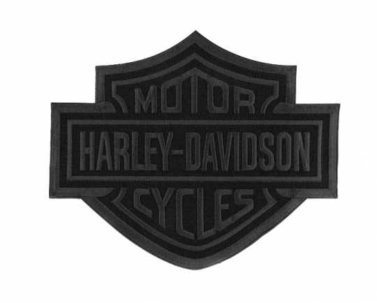 Harley-Davidson Aufnäher Bar & Shield schwarz 