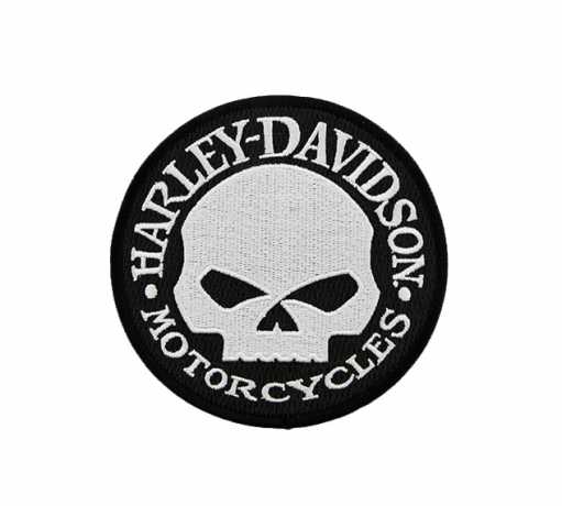 Harley-Davidson Patch Willie G Skull black/grey 