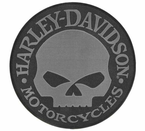 Harley-Davidson Aufnäher Willie G Skull schwarz/grau 