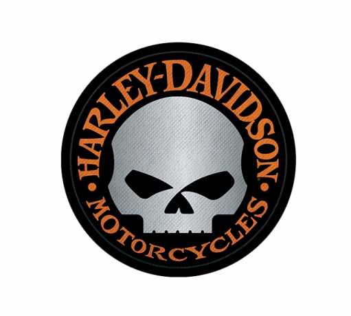 Harley-Davidson Aufnäher Willie G Reflective orange/schwarz 
