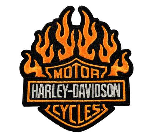 H-D Motorclothes Harley-Davidson Aufnäher Fire Starter orange/schwarz  - SA8016784