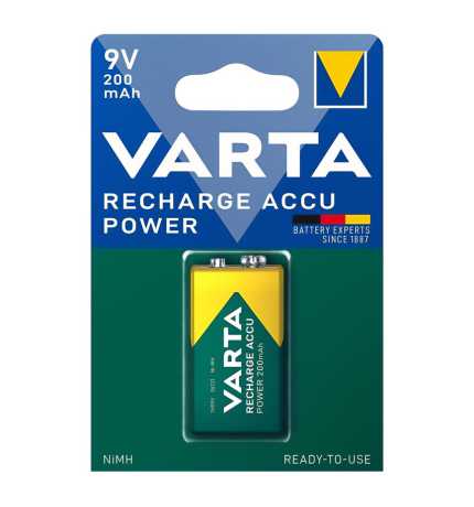  Varta Accu-Battery 9V Block 200 mAH NiMH  - 1560036