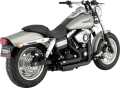 Vance & Hines Shortshots Staggered Exhaust Systems matte black  - 18002602