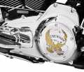 Harley-Davidson Derby Cover Live to Ride  Gold & chrome  - 25700472