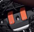 Harley-Davidson Dominion Einsätze obere Rocker Box Covers - orange gebürstet  - 25700793