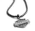 Harley-Davidson Necklace Set Silver Logo  - 34S00003