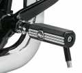 Harley-Davidson Defiance Footpegs with wear peg black cut  - 50500536