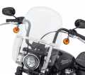 Harley-Davidson Wind Splitter Quick-Release Compact Windshield 18" clear & polished  - 57400327