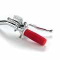Kustom Tech Grips red with white flange  - 65-3344