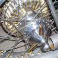 Kustom Tech Spinner-Radkappe Vintage poliert & Messing  - 69-6047