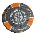 Harley-Davidson Poker Chip schwarz/orange - 69705
