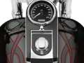 Harley-Davidson Flush-Mount Fuel Cap & Gauge Kit gloss black  - 75027-08D