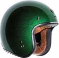 Torc Helmets Torc T-50 3/4 Open Face Helmet ECE Limecycle Green Mega Flake  - 91-7936V