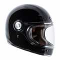 Torc T-1 Retro Full Face Helmet Gloss Black ECE  - 91-6140V