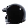 Torc T-3 Retro MX Helmet ECE gloss black  - 91-6170V