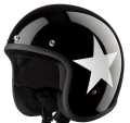 Bandit Jet Helmet Star black & white ECE  - ECESTARBV