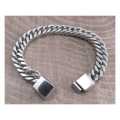 Amigaz Cuban Coil Lock Stainless Steel Bracelet 8.5"  - 955312