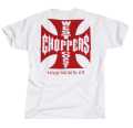 West Coast Choppers Cross T-shirt white/red XL - 957222