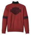 Harley-Davidson Sweatshirt 1/4 Zip Bar & Shield dark red S - 96010-24VM/000S