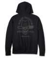 Harley-Davidson men´s Hooded Henley Cowboy Rider black  - 96129-25VM