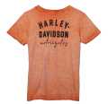 Harley-Davidson women´s T-Shirt Throttle Lace-up vintage orange  - 96227-23VW