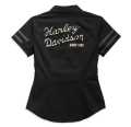 Harley-Davidson Damen Zip Shirt Artisan schwarz  - 96267-23VW