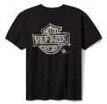 Harley-Davidson T-Shirt Willie G Sketchy Bar & Shield Ringer Black  - 96271-25VX