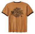 Harley-Davidson T-Shirt Willie G Sketchy Bar & Shield Ringer brown  - 96272-25VX