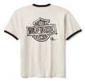 Harley-Davidson T-Shirt Willie G Sketchy Bar & Shield Ringer off-white  - 96273-25VX