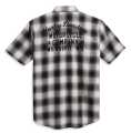 Harley-Davidson shortsleeve Shirt Balsam Plaid black/grey  - 96384-23VM