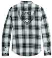 Harley-Davidson Damen Retro Winged Flannel Shirt - YD Plaid - Black Beauty  - 96478-23VW