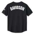 Harley-Davidson Baseball Jersey Shirt Smokin' schwarz  - 96539-24VM