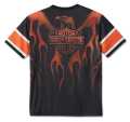 Harley-Davidson T-Shirt Burning Eagle schwarz/orange  - 96542-24VM