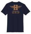 Harley-Davidson T-Shirt Rebel Gold blau  - 96574-23VM