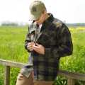 MCS Lumberjack Flannel Shirt Checkered Black/Olive  - 970918V
