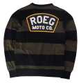 Roeg Shawn Stripe Sweatshirt Army/Black  - 973988V