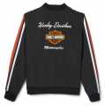 Harley-Davidson Women's Bomber Jacket Iconic Sleeve Stripe  - 97404-22VW