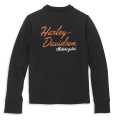 Harley-Davidson Women's Iconic Script Font Jacket Black  - 97411-22VW