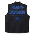 Harley-Davidson Weste #1 Racer schwarz/blau  - 97454-24VM