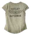 Harley-Davidson Damen Henley Shirt Cavalry grün M - 97470-23VW/000M