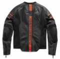 Harley-Davidson Leather Jacket Brawler black & orange 2XL - 98004-21EH/022L